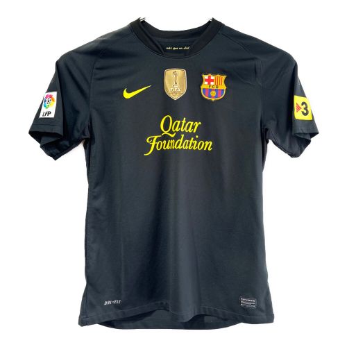 NIKE (ナイキ) サッカーユニフォーム SIZE L ブラック セスク・ファブレガス 2011-12 クラブワールドカップチャンピオンワッペン付き ＠ FCバルセロナ