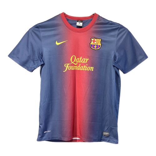 NIKE (ナイキ) サッカーユニフォーム メンズ SIZE L ネイビー×レッド 12/13 観戦用ユニフォーム ホーム ユニセフ @ FCバルセロナ 半袖 478325-410