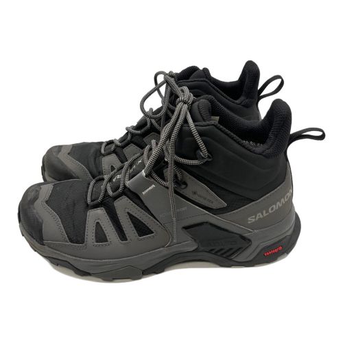 SALOMON (サロモン) トレッキングシューズ メンズ SIZE 26.5cm ブラック×グレー ミドルカット GORE-TEX X ULTRA 4 MID GTX