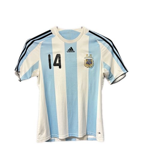 アルゼンチン代表 サッカーユニフォーム ホワイト×スカイブルー マスチェラーノ【14】 adidas