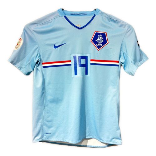 NIKE (ナイキ) サッカーユニフォーム SIZE L スカイブルー クラース・ヤン・フンテラール【19】2008 ユーロ オランダ代表