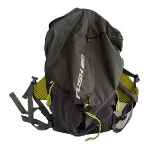PAAGO WORKS (パーゴワークス) バックパック 20L グレー×グリーン RUSH20 背面長40cm以下 トレラン用