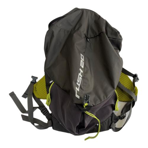 PAAGO WORKS (パーゴワークス) バックパック 20L グレー×グリーン RUSH20 背面長40cm以下 トレラン用