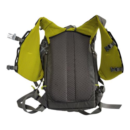 PAAGO WORKS (パーゴワークス) バックパック 20L グレー×グリーン RUSH20 背面長40cm以下 トレラン用