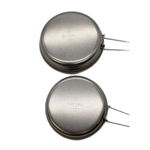 Snow peak (スノーピーク) クッカー ケース付き SCS-020T チタンパーソナルクッカーセット 未使用品