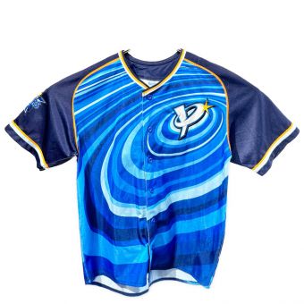 横浜DeNAベイスターズ (ベイスターズ) 応援グッズ SIZE M ブルー×ネイビー 今永 昇太【21】 ユニフォーム 2019年スターナイトユニフォーム レプリカ