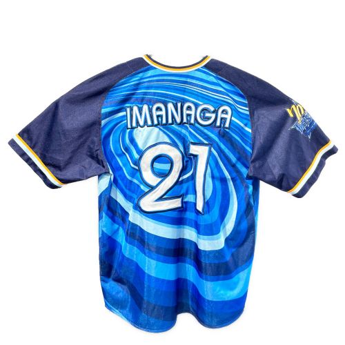 横浜DeNAベイスターズ (ベイスターズ) 応援グッズ SIZE M ブルー×ネイビー 今永 昇太【21】 ユニフォーム 2019年スターナイトユニフォーム レプリカ