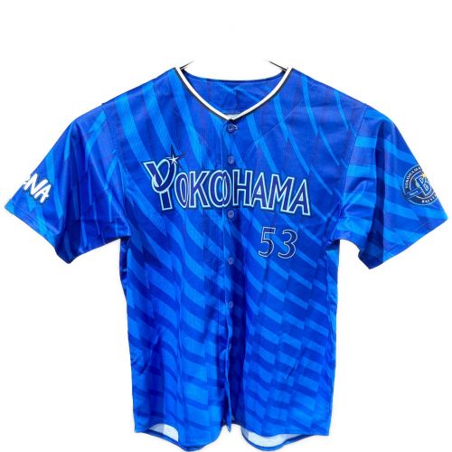 横浜DeNAベイスターズ (ベイスターズ) 応援グッズ SIZE L ブルー 中川 颯【53】 ユニフォーム 2024年ビジターハイクオリティーレプリカユニフォーム レプリカ