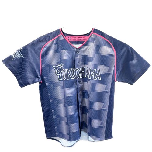 横浜DeNAベイスターズ (ベイスターズ) 応援グッズ SIZE M ネイビー 坂本 裕哉【20】横浜Fマリノスコラボ ユニフォーム 2022年I☆YOKOHAMAシリーズユニフォーム