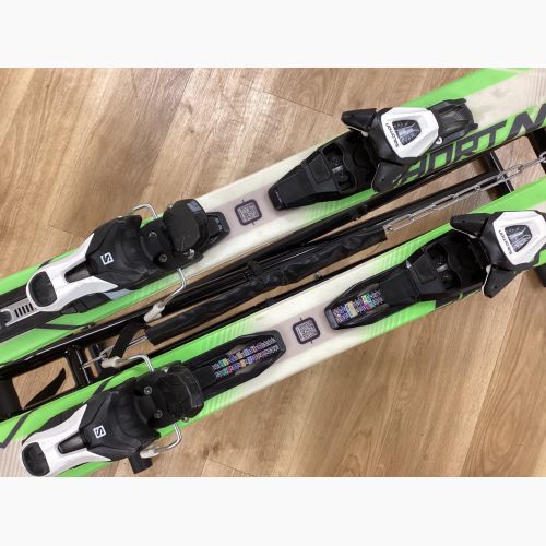 SALOMON (サロモン) SHORTMAX ・SALOMON LITH10M　ショートスキー 120cm ソール長257-380mm 解放値3.0-10.0