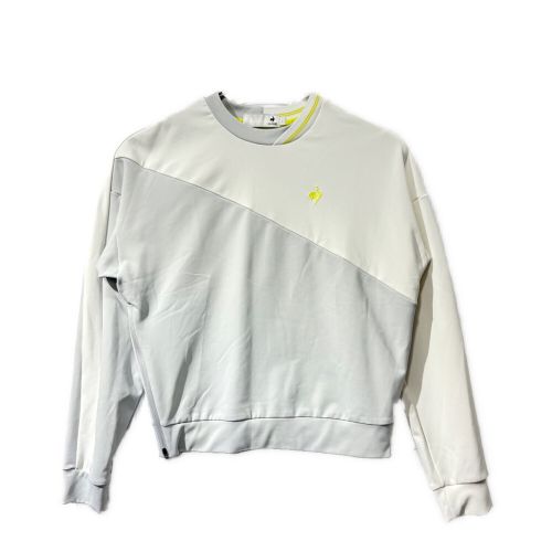 le coq sportif GOLF (ルコック スポルティフ ゴルフ) ゴルフウェア(トップス) レディース SIZE L ホワイト×ライトグレー 2022年秋冬モデル サイドプリーツプルオーバー ＠ その他 QGWUJL61