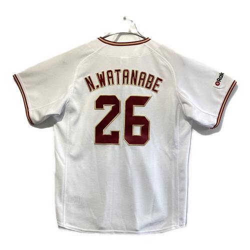 東北楽天ゴールデンイーグルス (トウホクラクテンゴールデンイーグルス)ホワイト×レッド Majestic製 ユニフォーム 渡辺直人【26】 JM08-WHT1-RKT-0259-26