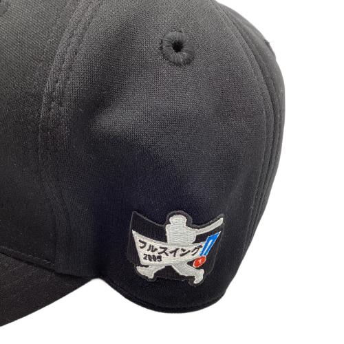 千葉ロッテマリーンズ (チバロッテマリーンズ) 応援グッズ SIZE 60 ブラック 2005年フルスイングワッペン付  帽子 プロ仕様モデル