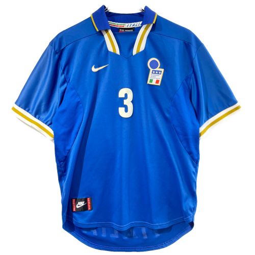 イタリア代表 (PUMA) サッカーユニフォーム メンズ SIZE L ブルー パオロ・マルディーニ【3】 　NIKE　1996年ホームユニフォーム H6 04 07 CRM