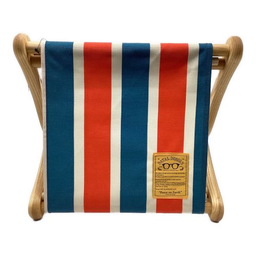 NATAL DESIGN (ネイタルデザイン) ファニチャーアクセサリー レッド×ブルー KC-003 EI STOOL CHAIR RETRO STRIPE