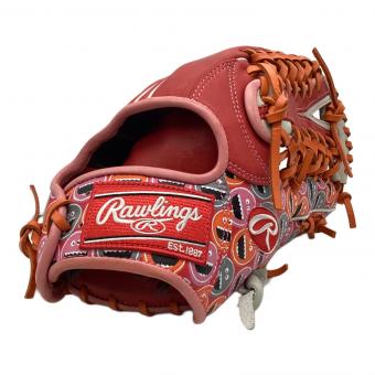 RAWLINGS (ローリングス) 軟式グローブ レッド 2022 SUMER 限定 ＠ HOHR GRAPHIC 外野用 GR2FHGY70