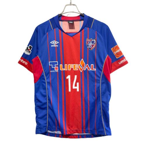 FC東京 (エフシートウキョウ) サッカーユニフォーム SIZE O-XO ブルー×レッド 武藤 嘉紀【14】2015年ホームレプリカユニフォーム UMBRO
