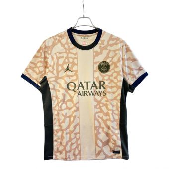 Paris Saint-Germain (パリ・サン ジェルマン) サッカーユニフォーム SIZE M ベージュ×グリーン 2023/24 フォース ユニフォーム FD6504-201