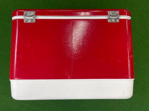 Coleman (コールマン) クーラーボックス 54QT(約51L) レッド×ホワイト 6150.6155 スチールベルトクーラー