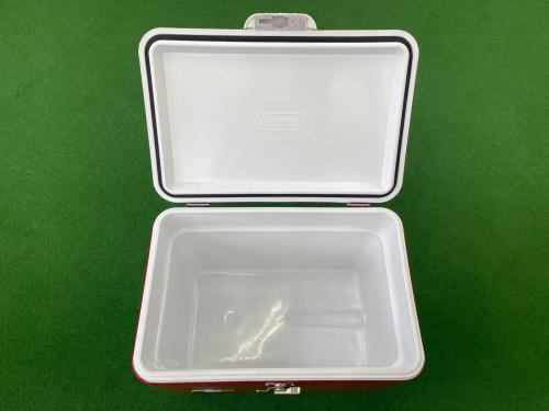 Coleman (コールマン) クーラーボックス 54QT(約51L) レッド×ホワイト 6150.6155 スチールベルトクーラー