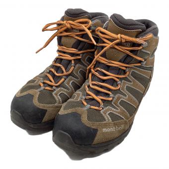 mont-bell (モンベル) トレッキングシューズ メンズ SIZE 26cm カーキ×オレンジ マウンテンクルーザー400 ワイド ミドルカット GORE-TEX