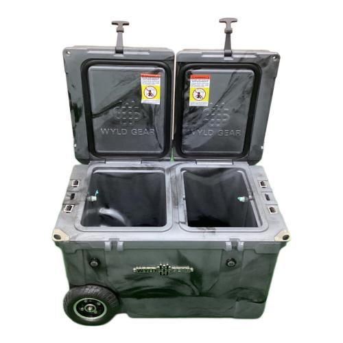WYLD GEAR (ワイルドギア) ホイール付ハードクーラー クーラーボックス 50QT(約47L) グレー