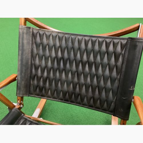 Kermit chair (カーミットチェア) アウトドアチェア ブラック BACKDROP DIA JACKET レザーカスタム カーミットチェア ウォールナット