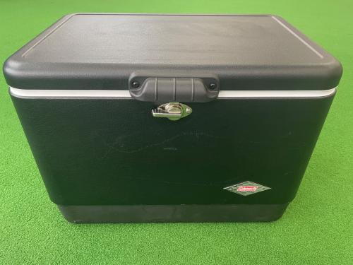 Coleman (コールマン) クーラーボックス ブラック 54QT 6150 スチールベルトクーラー  マットブラック