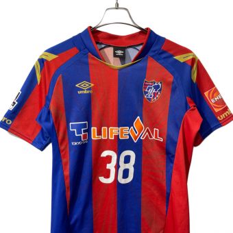 FC東京 (エフシートウキョウ) サッカーユニフォーム SIZE M-L ブルー×レッド 東 慶悟【38】2016年ホームレプリカユニフォーム UMBRO UDS6619H