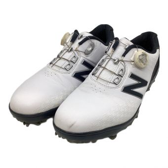NEW BALANCE (ニューバランス) ゴルフシューズ メンズ SIZE 25.5cm ホワイト×グレー MG1000