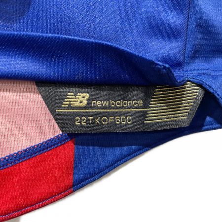 NEW BALANCE (ニューバランス) サッカーユニフォーム メンズ SIZE L ブルー×レッド 2022シーズン1STモデル/オーセンティック  FC東京 【3】森重 真人 JMTF2345｜トレファクONLINE