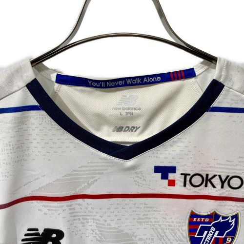 NEW BALANCE (ニューバランス) サッカーユニフォーム メンズ SIZE L ホワイト 2022 2nd/オーセンティック FC東京 【17】紺野 和也 JMTF2346