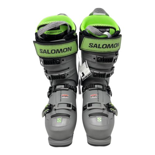 SALOMON (サロモン) スキーブーツ メンズ 26/26.5cm ライトグレー×グリーン GRIP-WALK対応ブーツ 2022/23年モデル 304mm S PRO ALPHA 120 未使用品