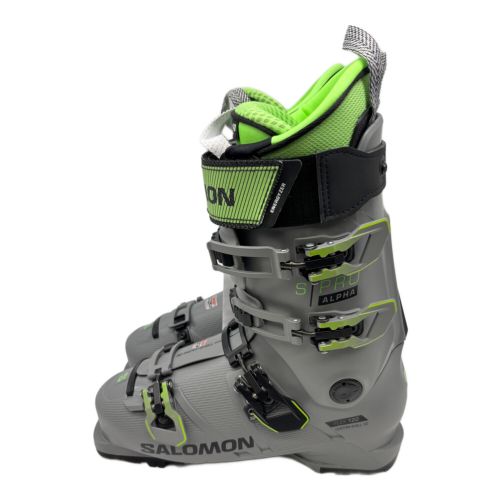 SALOMON (サロモン) スキーブーツ メンズ 26/26.5cm ライトグレー×グリーン GRIP-WALK対応ブーツ 2022/23年モデル 304mm S PRO ALPHA 120 未使用品