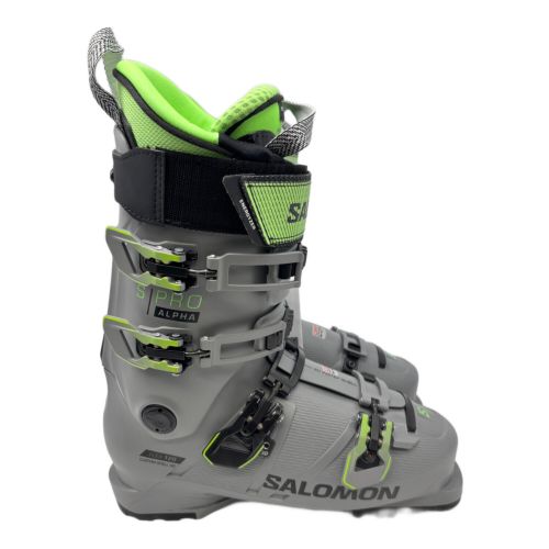 SALOMON (サロモン) スキーブーツ メンズ 26/26.5cm ライトグレー×グリーン GRIP-WALK対応ブーツ 2022/23年モデル 304mm S PRO ALPHA 120 未使用品