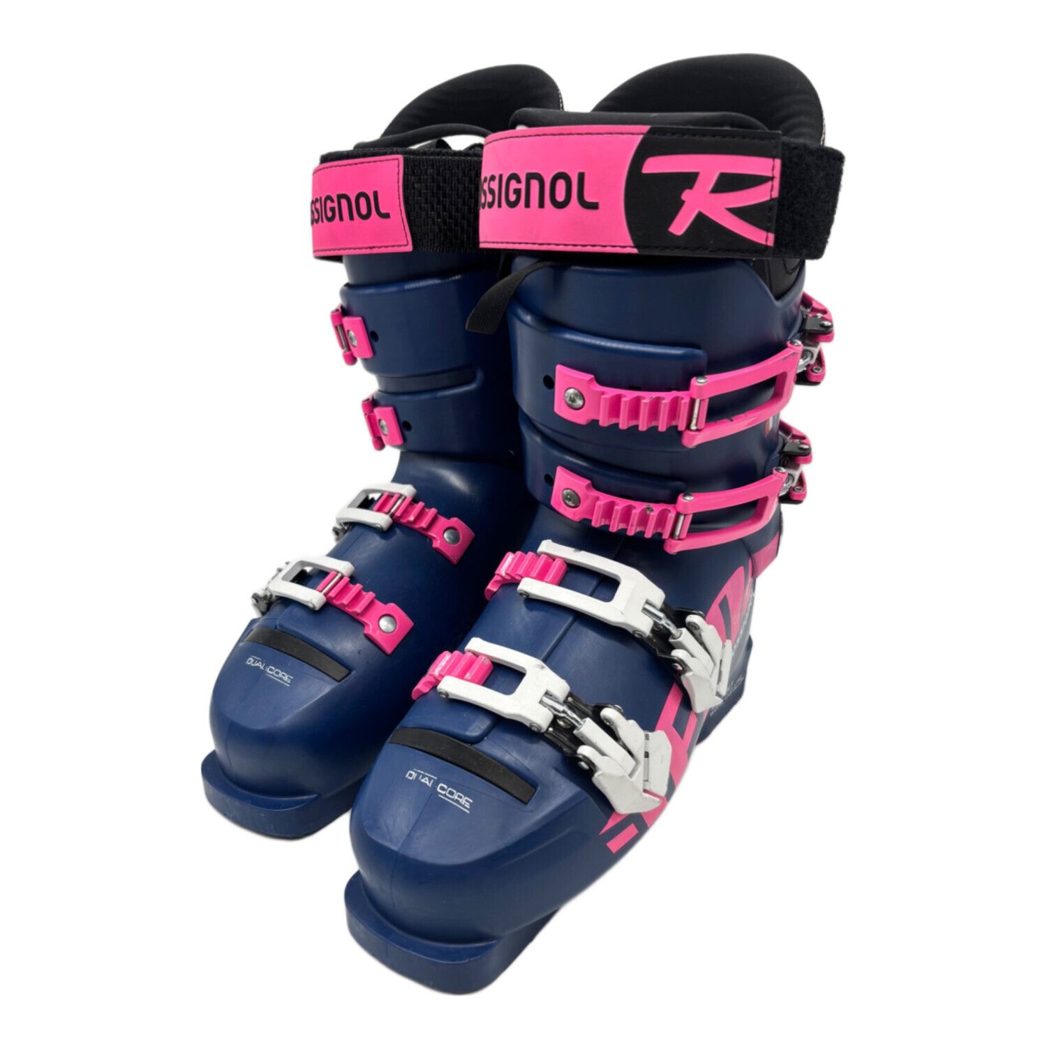 ROSSIGNOL (ロシニョール) スキーブーツ SIZE 25.5cm ネイビー×ピンク 296ｍｍ DEMO  WORLDCUP125｜トレファクONLINE