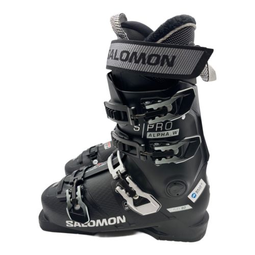 SALOMON (サロモン) スキーブーツ メンズ 25cm ブラック ソールパット付属 GRIP-WALK対応 23-24年モデル 284mm S PRO ALPHA W 80