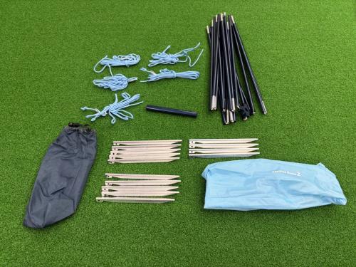 mont-bell (モンベル) ソロテント 1122491 ブルー ペグ×14・ロープ×5 クロノスドーム2