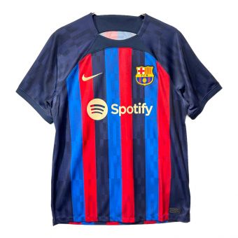 FCバルセロナ (ＦＣバルセロナ) サッカーユニフォーム SIZE L ネイビー×レッド ロベルト・レヴァンドフスキ 【9】 22/23 ホーム半袖レプリカユニフォーム 美品 DM1840-452
