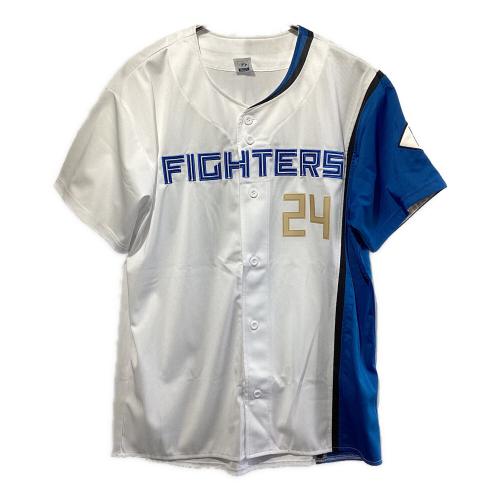 北海道日本ハムファイターズ (ホッカイドウニッポンハムファイターズ) 応援グッズ Lサイズ ホワイト×ブルー ユニフォーム 【24】野村佑希 レプリカ