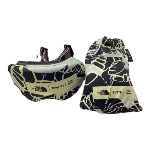 SMITH (スミス) ゴーグル 収納袋・替えレンズ(ピンク)・ケース付 23-24 THE NORTH FACE SQUAD XL ピンクレンズ