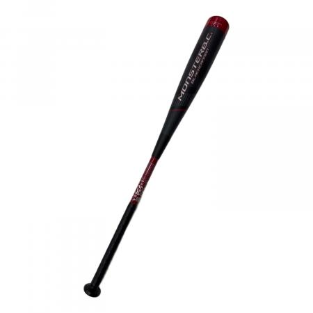 ZETT (ゼット) 軟式バット 84cm/69.5DIA ブラック×レッド ケース付