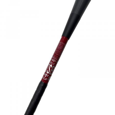 ZETT (ゼット) 軟式バット 84cm/69.5DIA ブラック×レッド ケース付