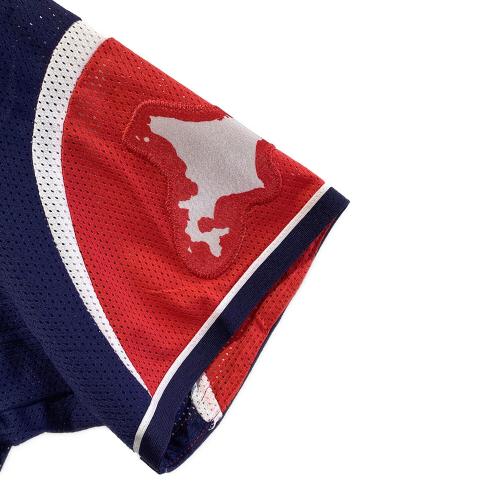 北海道日本ハムファイターズ (ホッカイドウニッポンハムファイターズ) 応援グッズ Mサイズ ホワイト×ネイビー×レッド HOKKAIDO be AMBITIOUS ユニフォーム 【9】中島卓也 レプリカ