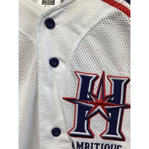 北海道日本ハムファイターズ (ホッカイドウニッポンハムファイターズ) 応援グッズ Mサイズ ホワイト×ネイビー×レッド HOKKAIDO be AMBITIOUS ユニフォーム 【9】中島卓也 レプリカ