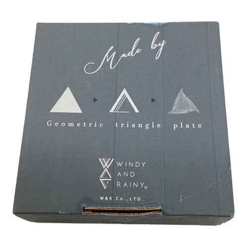 WINDY AND RAINY (ウィンディー アンド レイニー) アウトドア食器 Geometric triangle plate 未使用品