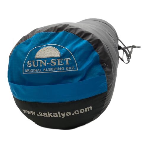 ISUKA (イスカ) マミー型シュラフ(化繊) ブルー×ブラック/さかいやオリジナル サンセット スーパー700X 【春～秋用】 約203×81cm