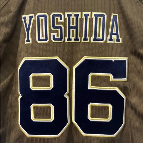 オリックス・バファローズ 応援グッズ オリーブ ユニフォーム 由田慎太郎【86】 プロ仕様モデル