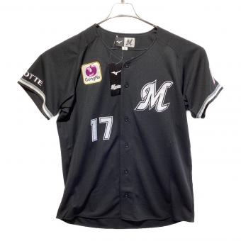 千葉ロッテマリーンズ (チバロッテマリーンズ) 応援グッズ SIZE L ブラック 佐々木 朗希【17】 ユニフォーム レプリカ 12JRMM6517