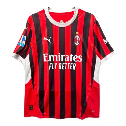 ACミラン (エーシーミラン) サッカーユニフォーム SIZE XL レッド×ブラック レプリカ 125周年 2024-25シーズン ホーム ユニフォーム 圧着カスタム有 カカ【22】 774979-01